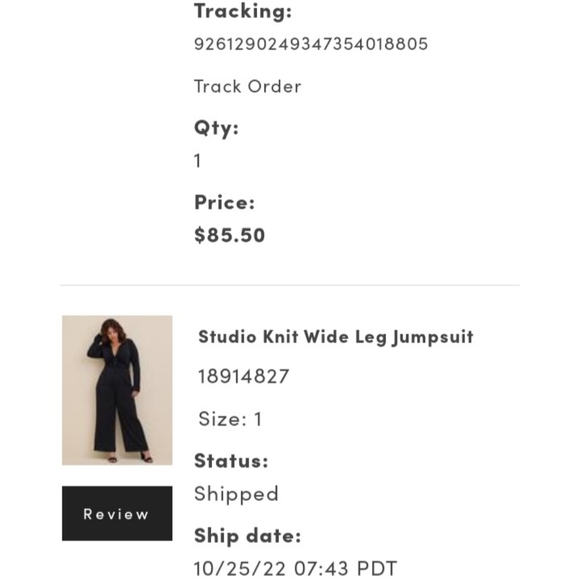 New with tags TORRID Sexy, elegant,  slimming jumpsuit size 1. I - Picture 6 of 6